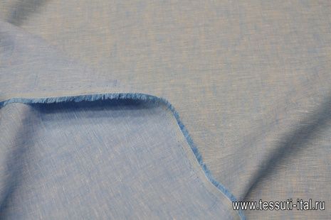 Лен (о) голубой - итальянские ткани Тессутидея арт. 16-0945