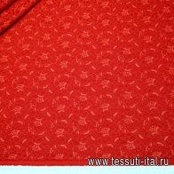 Кружево на подкладке (о) красное Ermanno Scervino - итальянские ткани Тессутидея арт. 03-4299