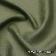 Лен (о) хаки - итальянские ткани Тессутидея арт. 16-0951