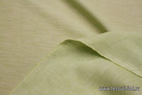 Лен (о) светло-зеленый - итальянские ткани Тессутидея арт. 16-0946