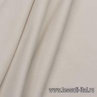 Хлопок костюмный стрейч (420 г/м) (о) светло-серо-бежевый - итальянские ткани Тессутидея арт. 01-7069