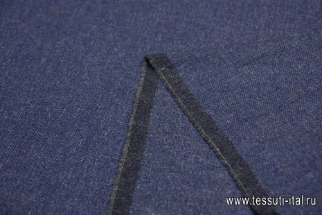 Костюмная твид (о) сине-серая - итальянские ткани Тессутидея арт. 05-3835