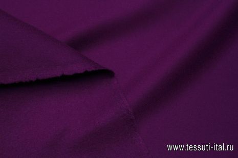 Пальтовая кашемир+шерсть двухслойная (о) сливовый - итальянские ткани Тессутидея арт. 09-2083